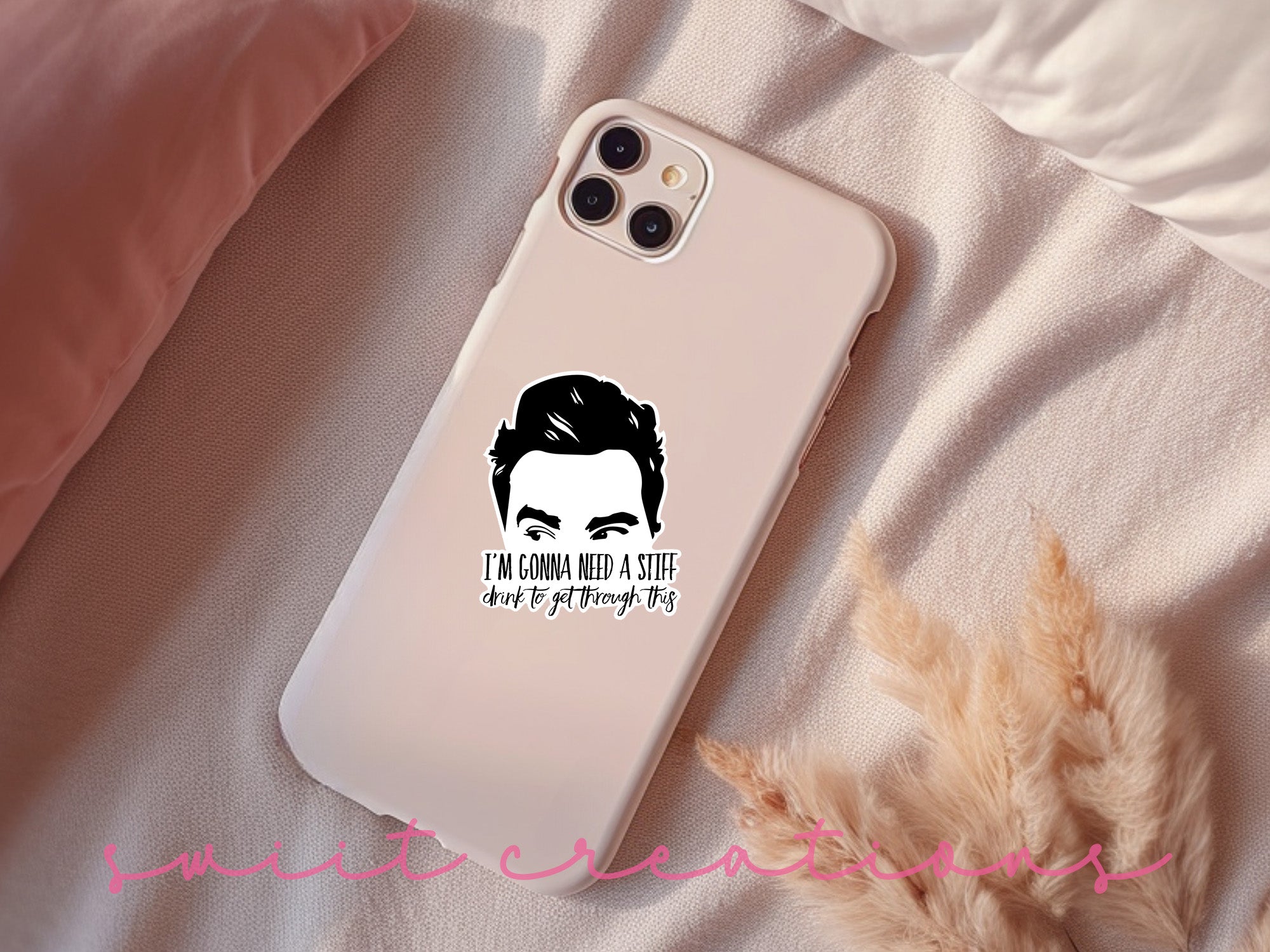 a phone case with a picture of a man's face on it