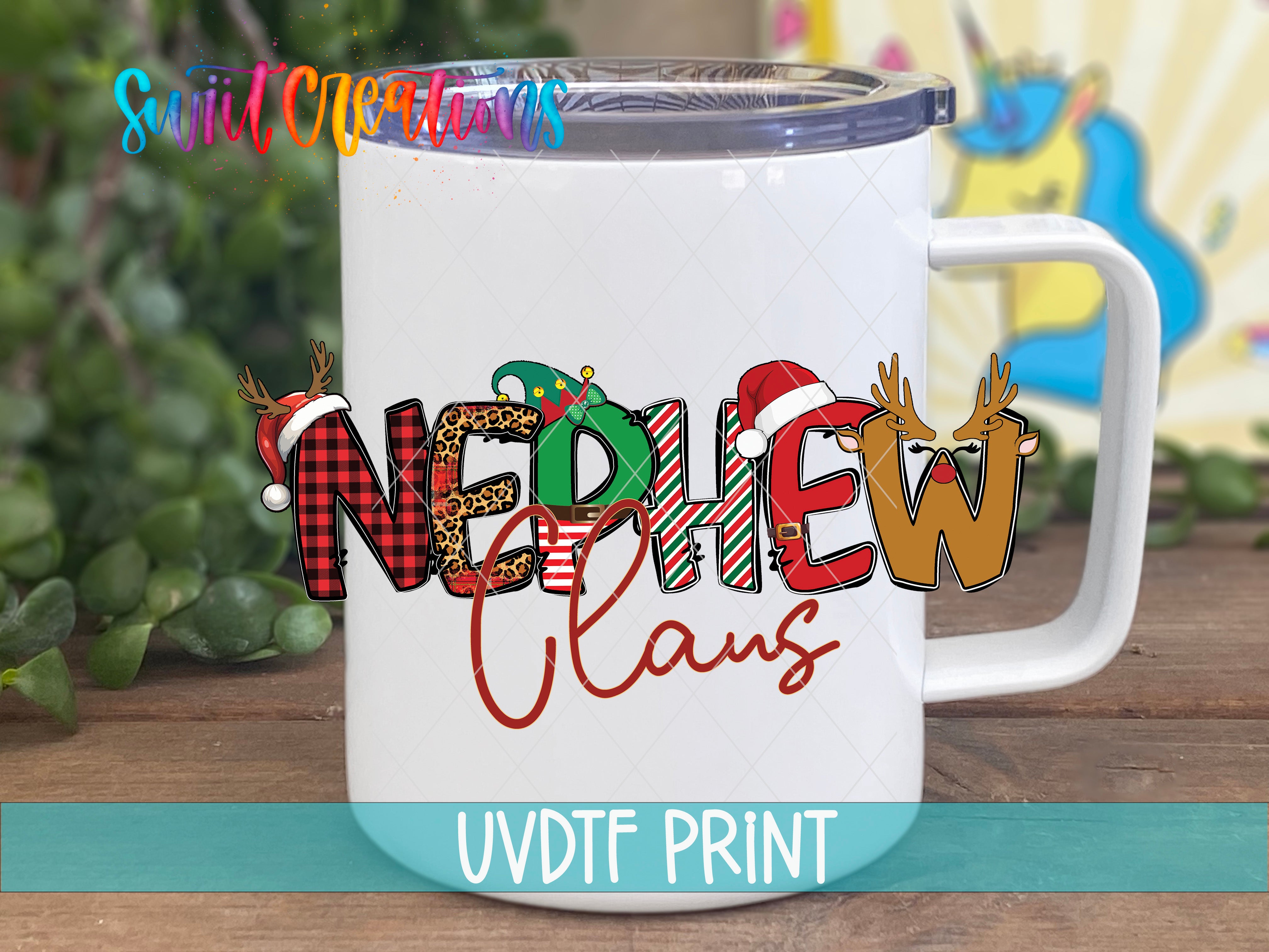 a white coffee mug with the words noelie claws on it