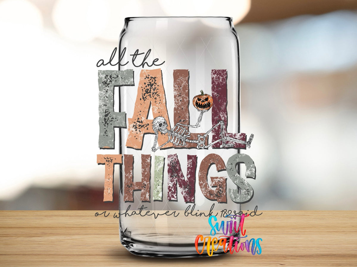 All The Fall Things UV DTF Cup Decal | UV1096 - Swiit Creations