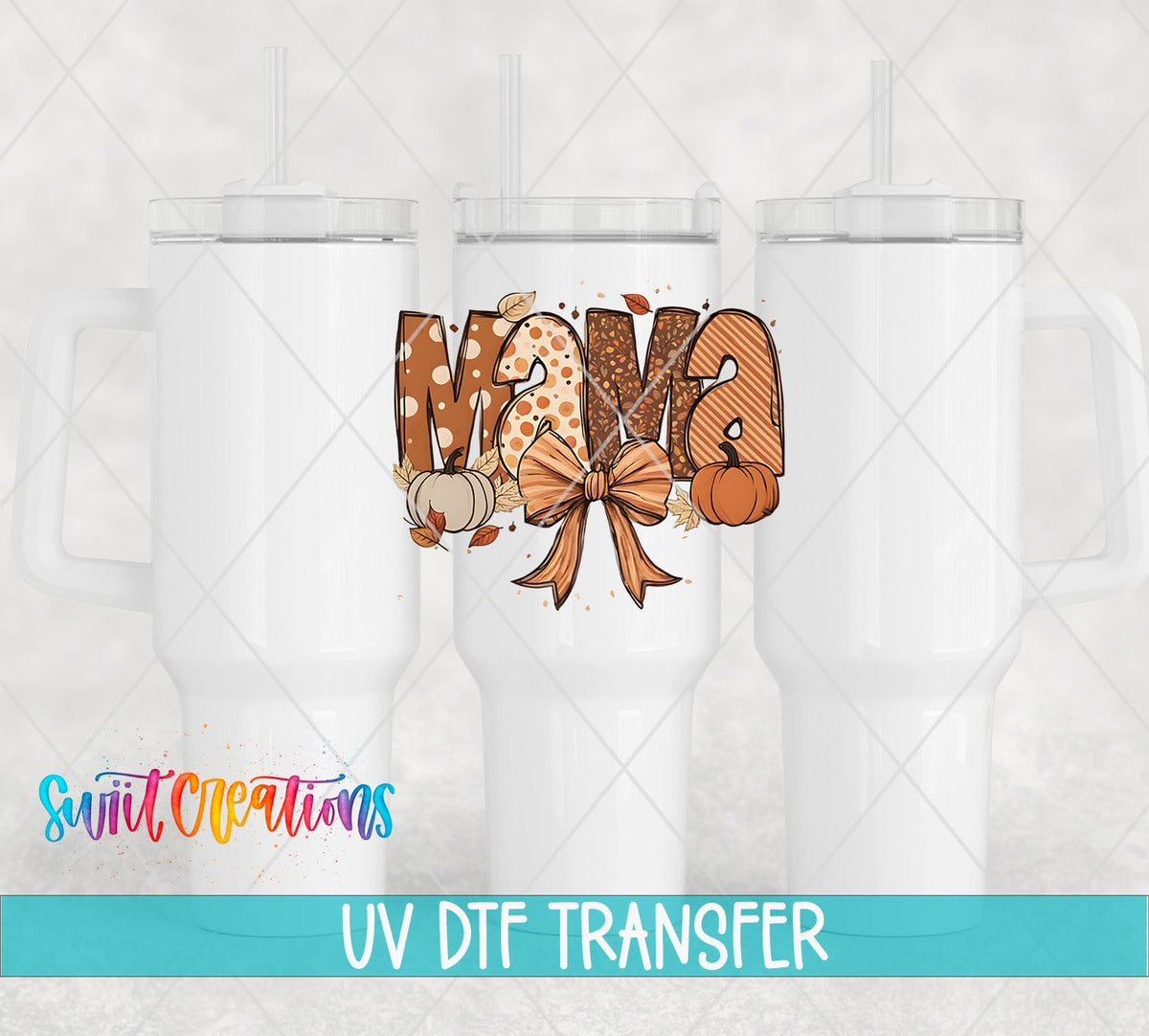 Autum Fall Mama UV DTF Cup Decal | UV1176 - Swiit Creations