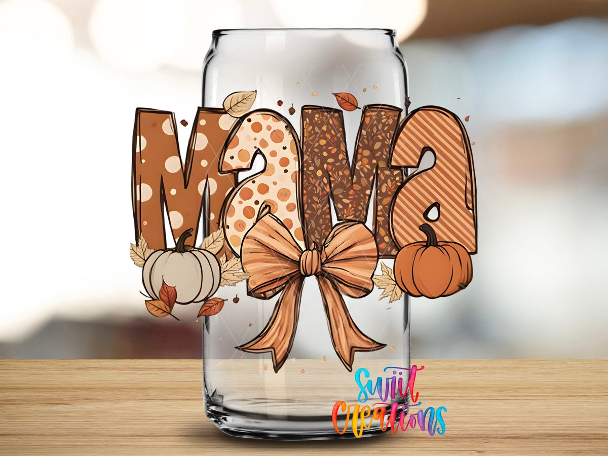 Autum Fall Mama UV DTF Cup Decal | UV1176 - Swiit Creations