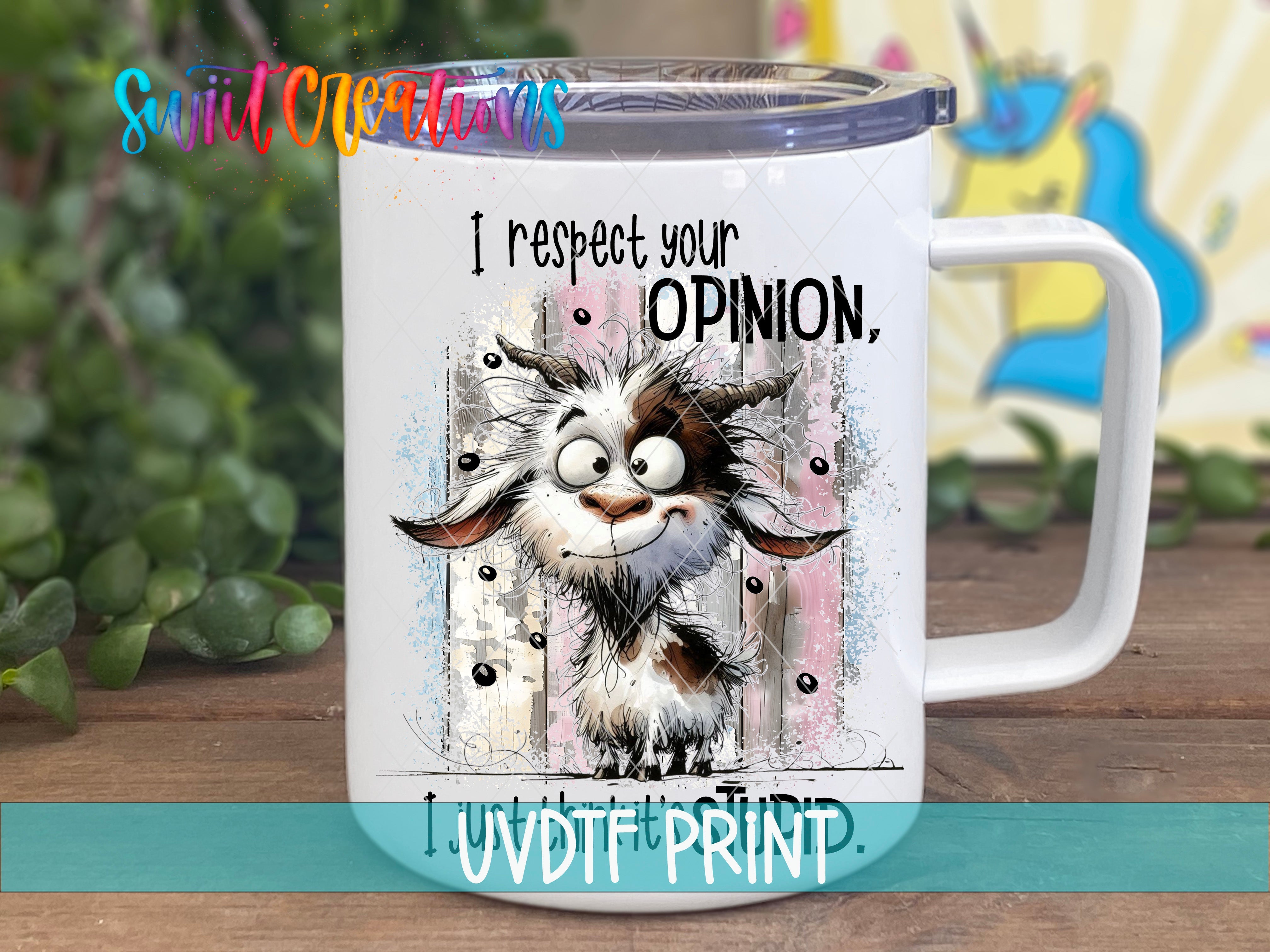 a coffee mug with a picture of a cartoon character on it