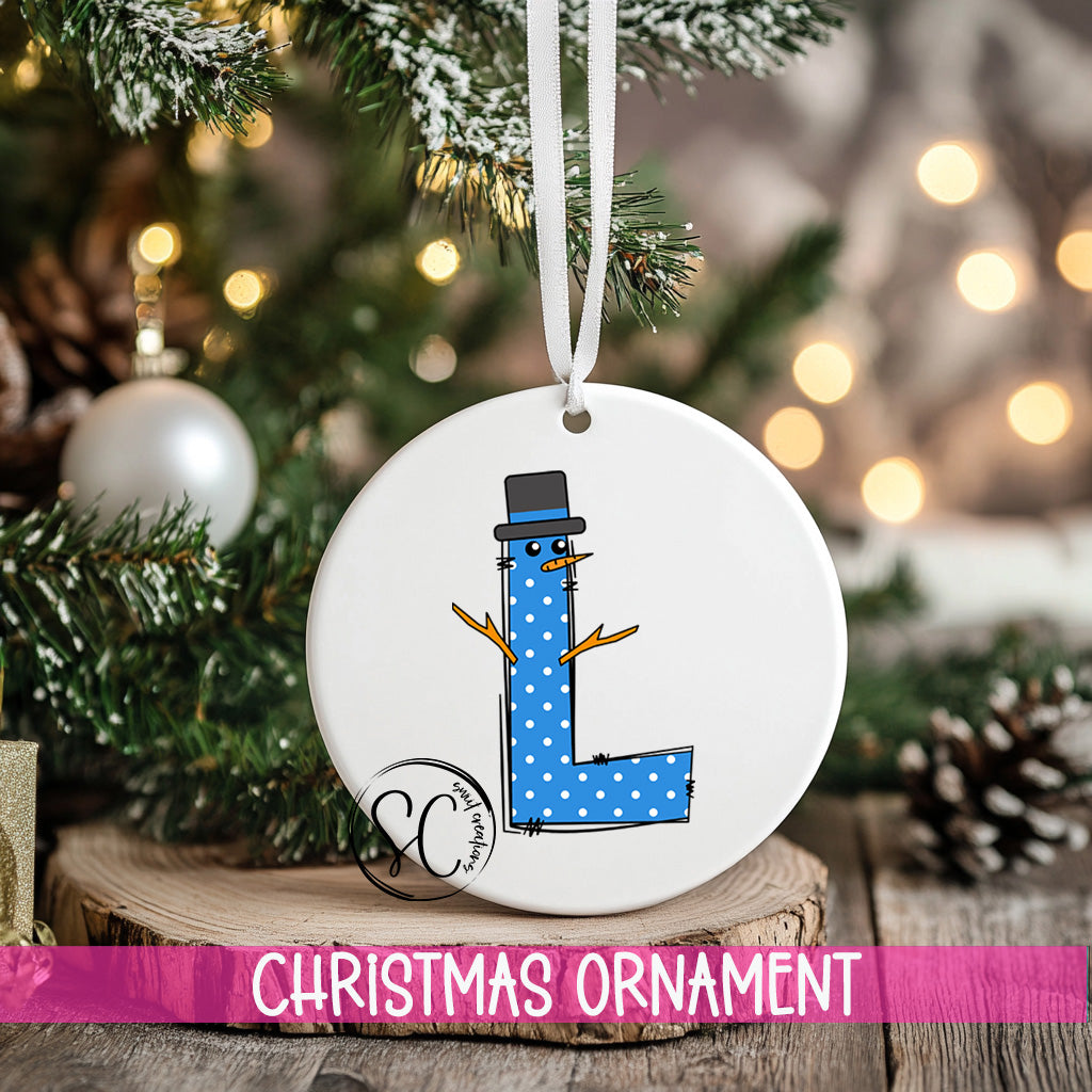 a christmas ornament hanging from a tree