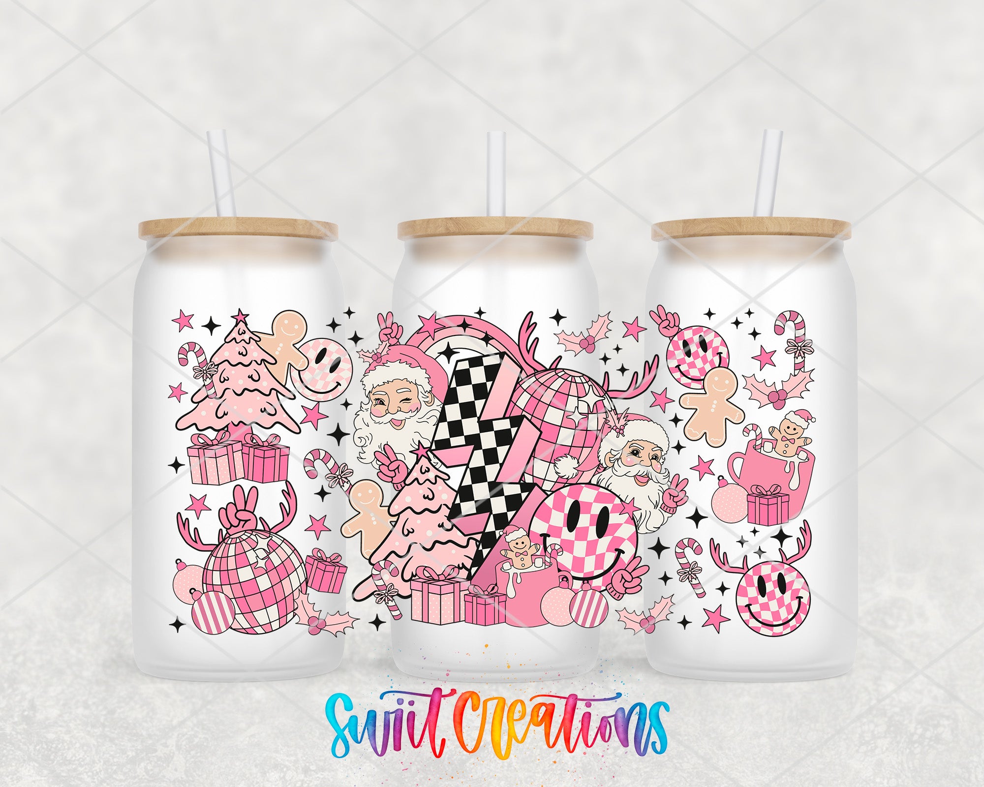 a couple of cups that are on a table