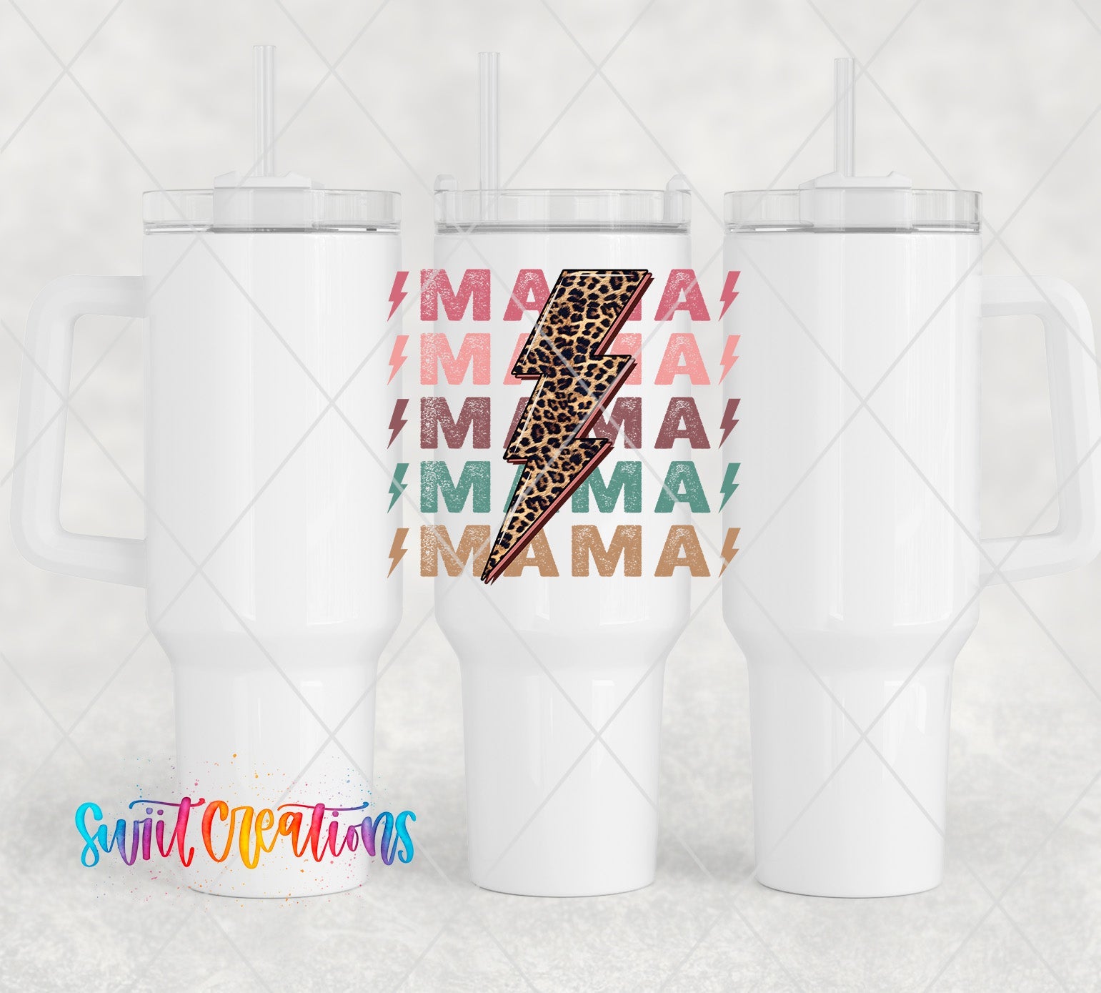 a couple of white coffee mugs sitting next to each other
