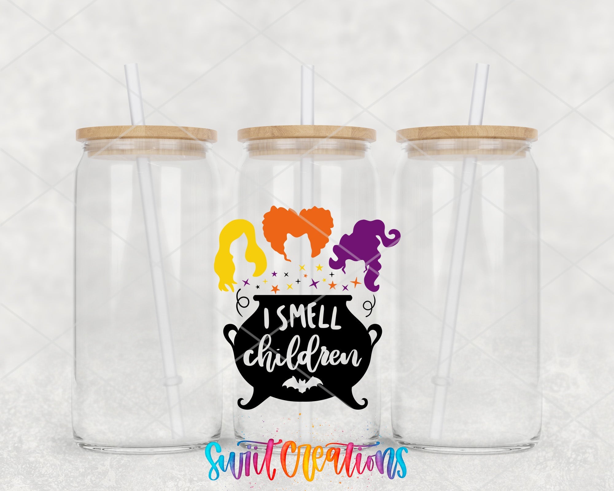 a couple of glass jars with some drinks in them