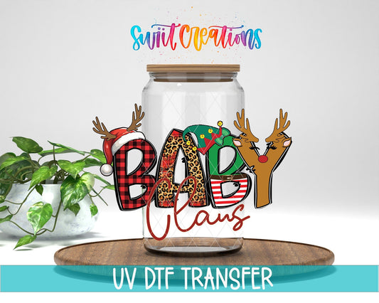 Baby Claus Christmas UV DTF Cup Decal | UV1219 - Swiit Creations