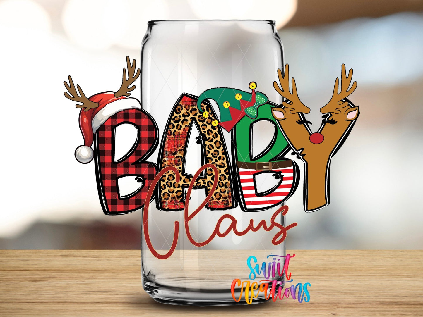 Baby Claus Christmas UV DTF Cup Decal | UV1219 - Swiit Creations