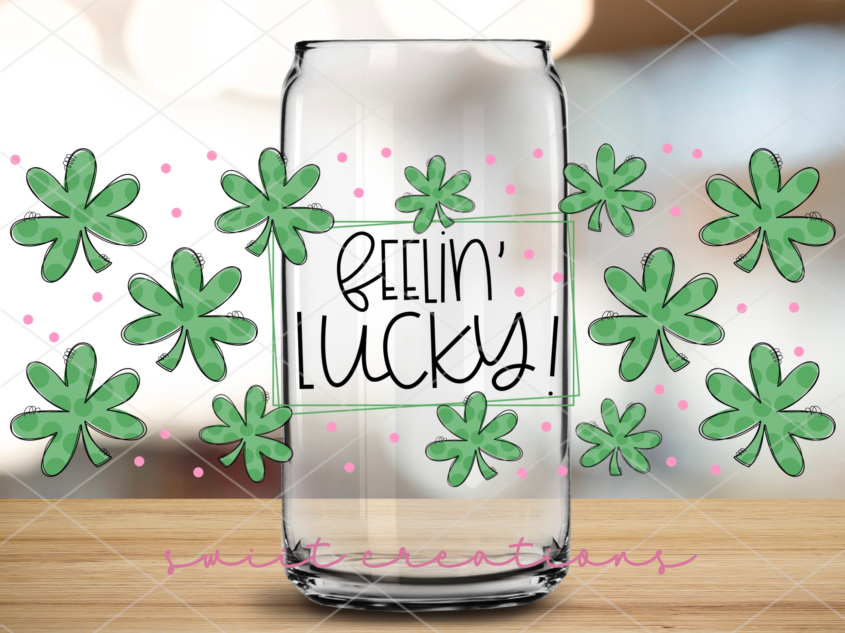 a glass jar with the words berlin lucky written on it