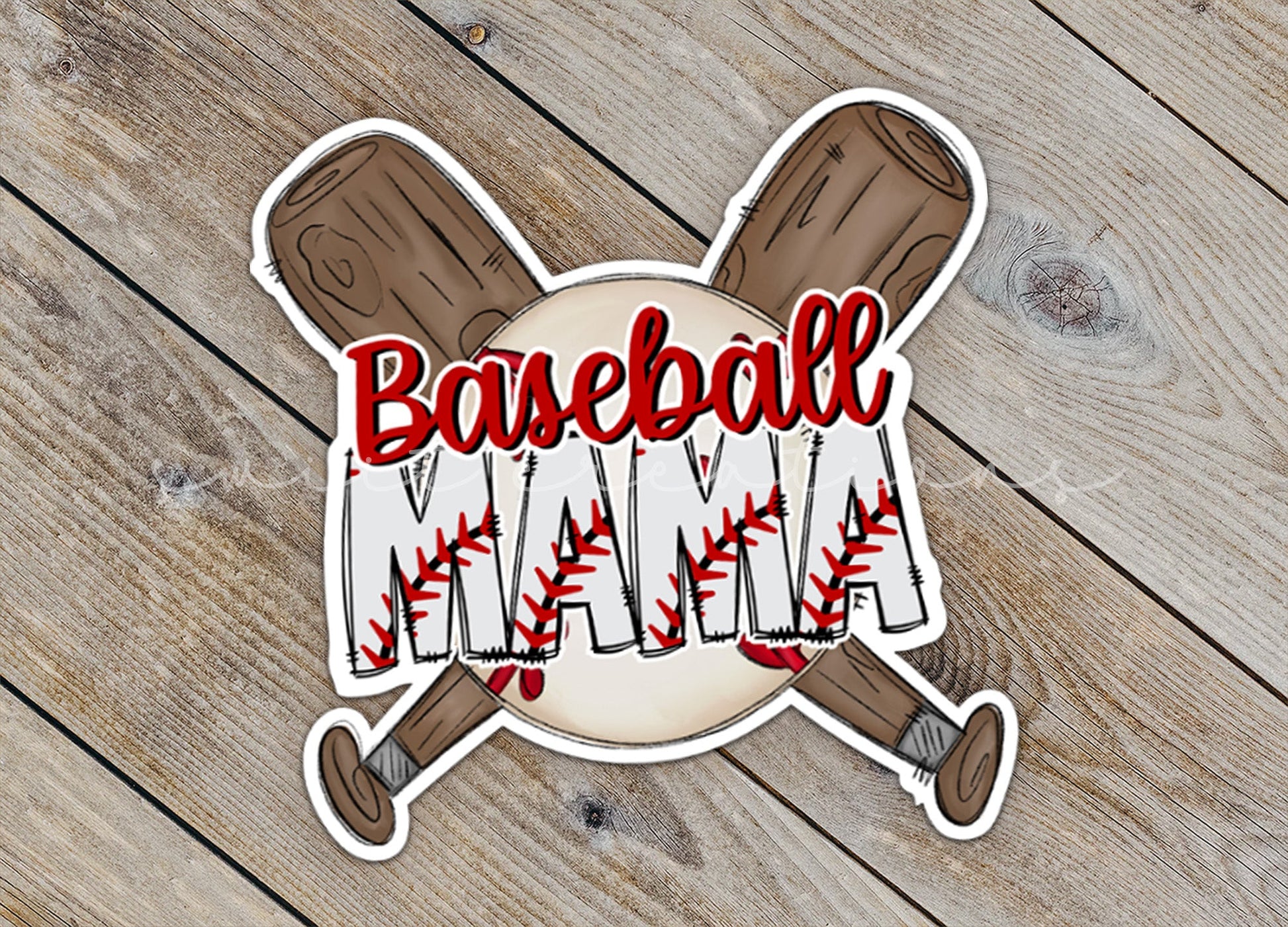 Baseball Mama Sticker SS825 - Swiit Creations