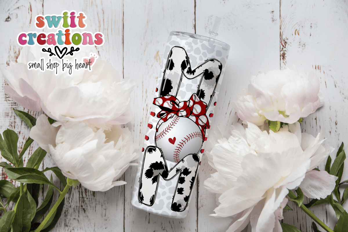 Baseball Mom Cheetah Tumbler (T528) - Swiit Creations