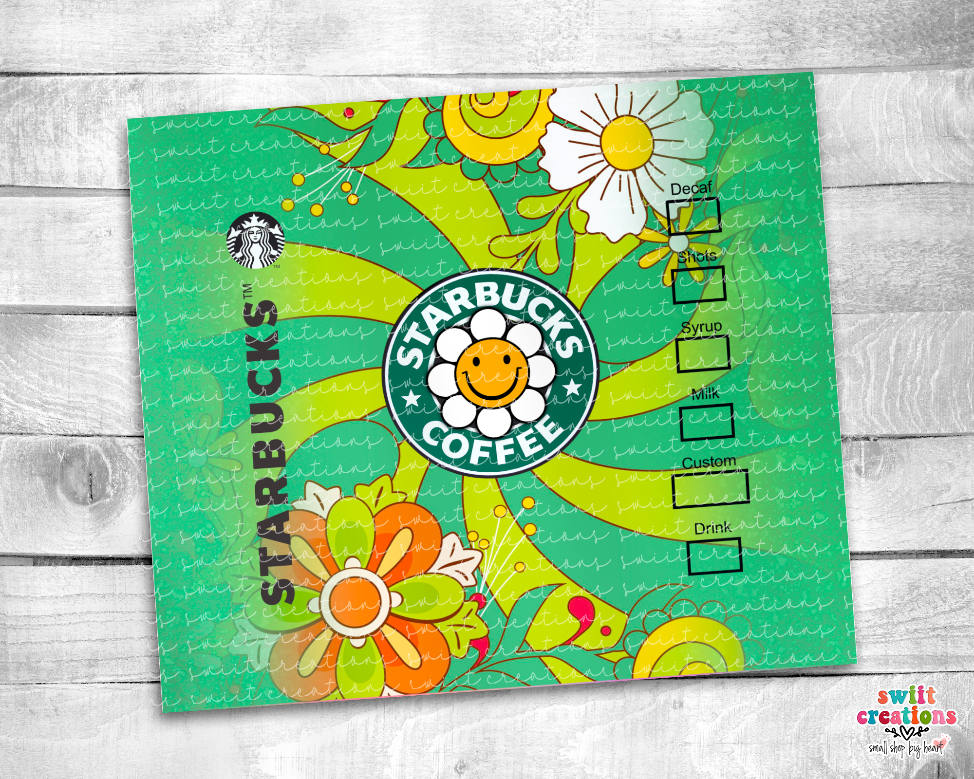 Retro Green Tumbler (T192)