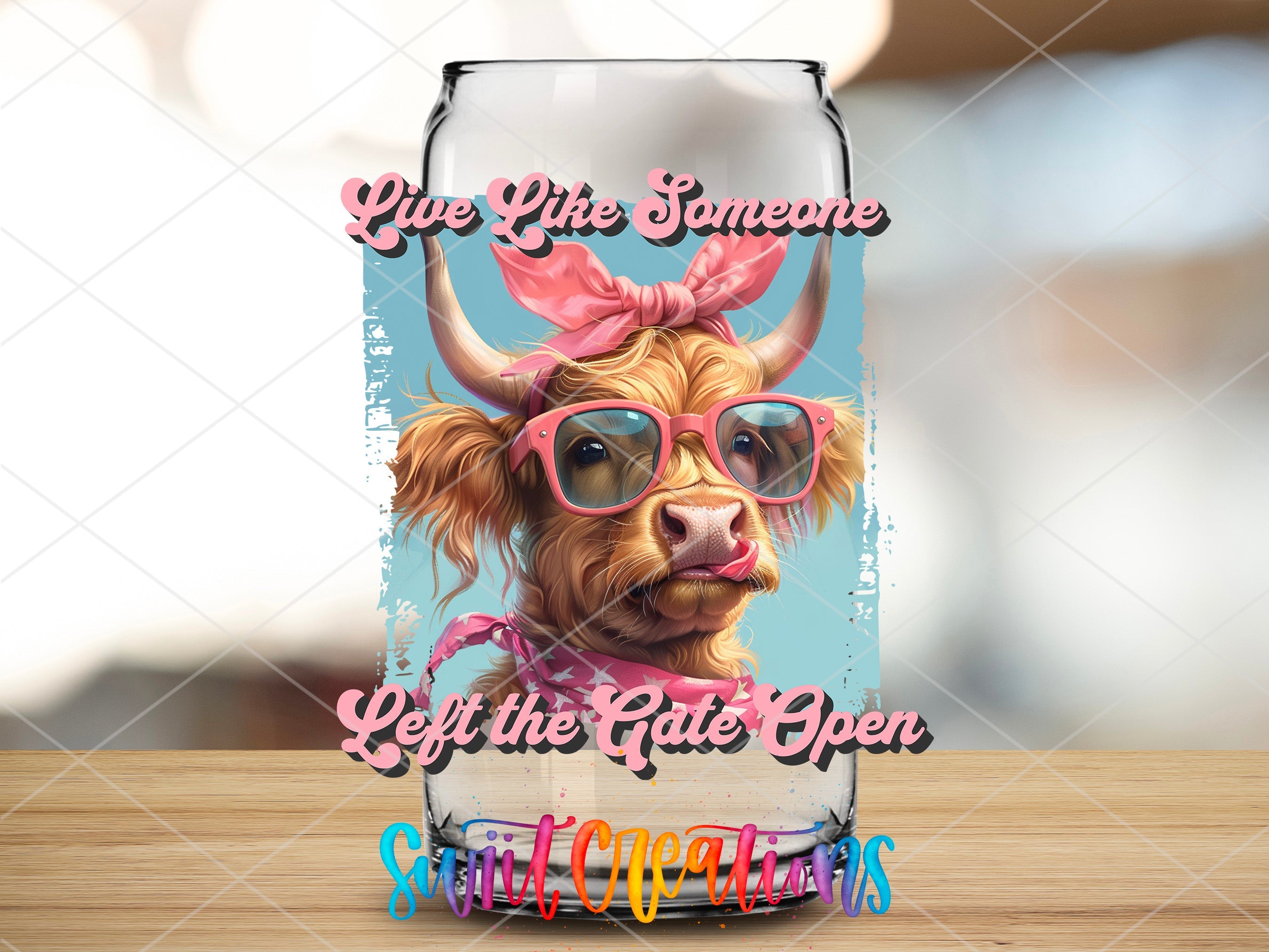 a card with a picture of a dog wearing sunglasses