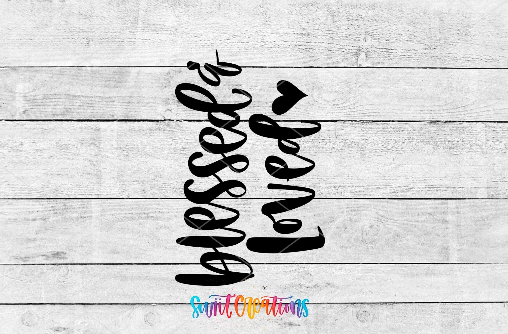 Blessed and Loved Motel Keychain UV DTF Transfer | MK475 - Swiit Creations