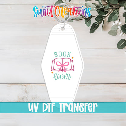 Book Lover Motel Keychain UV DTF Transfer | Reader Gift Acrylic Keychain | MK2055 - Swiit Creations
