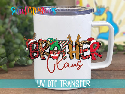 Brother Claus Christmas UV DTF Cup Decal | UV1220 - Swiit Creations
