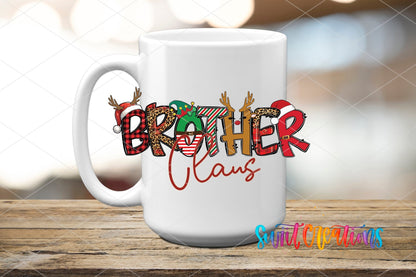 Brother Claus Christmas UV DTF Cup Decal | UV1220 - Swiit Creations