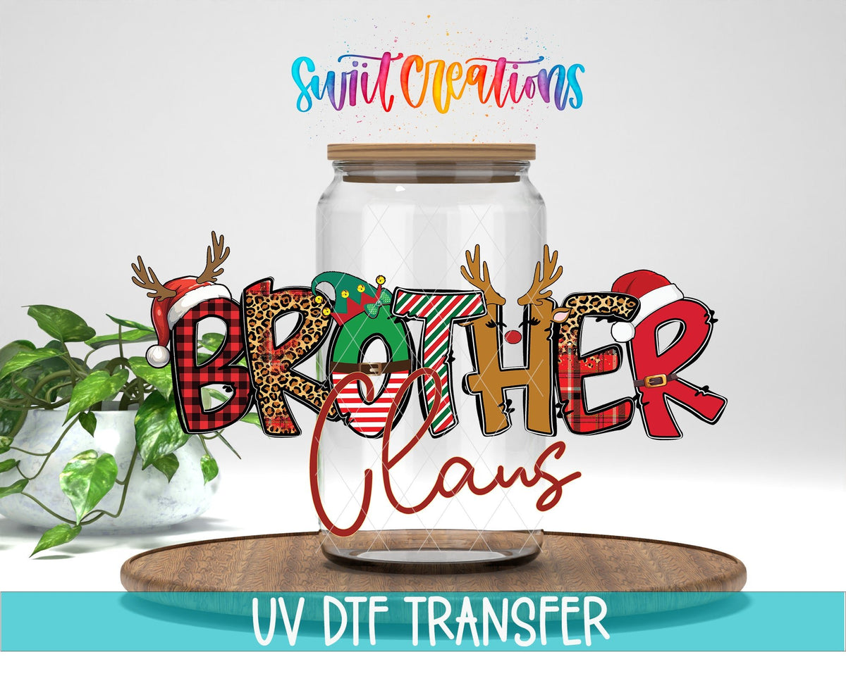 Brother Claus Christmas UV DTF Cup Decal | UV1220 - Swiit Creations