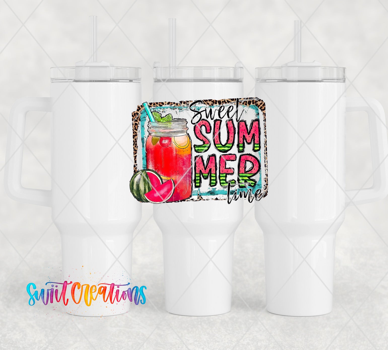 two white coffee mugs with a drink inside of them