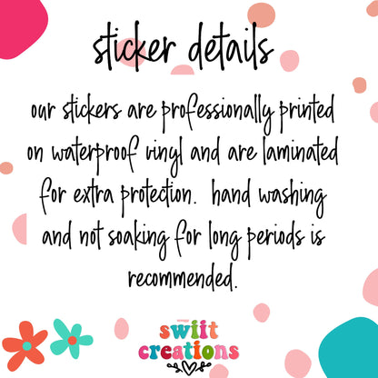 F*ck Tongue Cancer colorful retro letter waterproof vinyl sticker