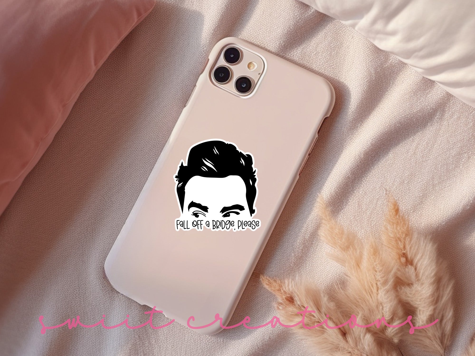 a phone case with a picture of a man's face on it