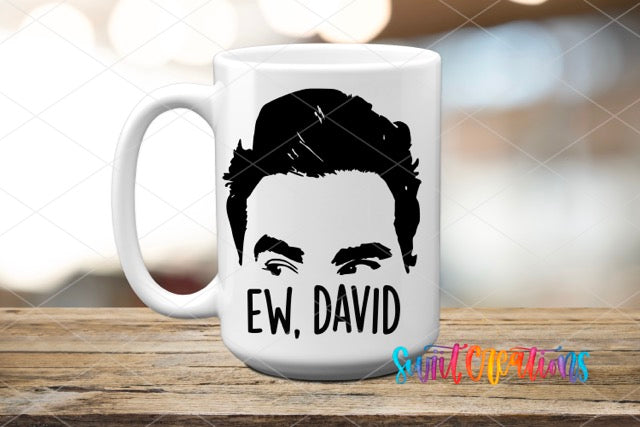 a coffee mug with a picture of a man's face on it