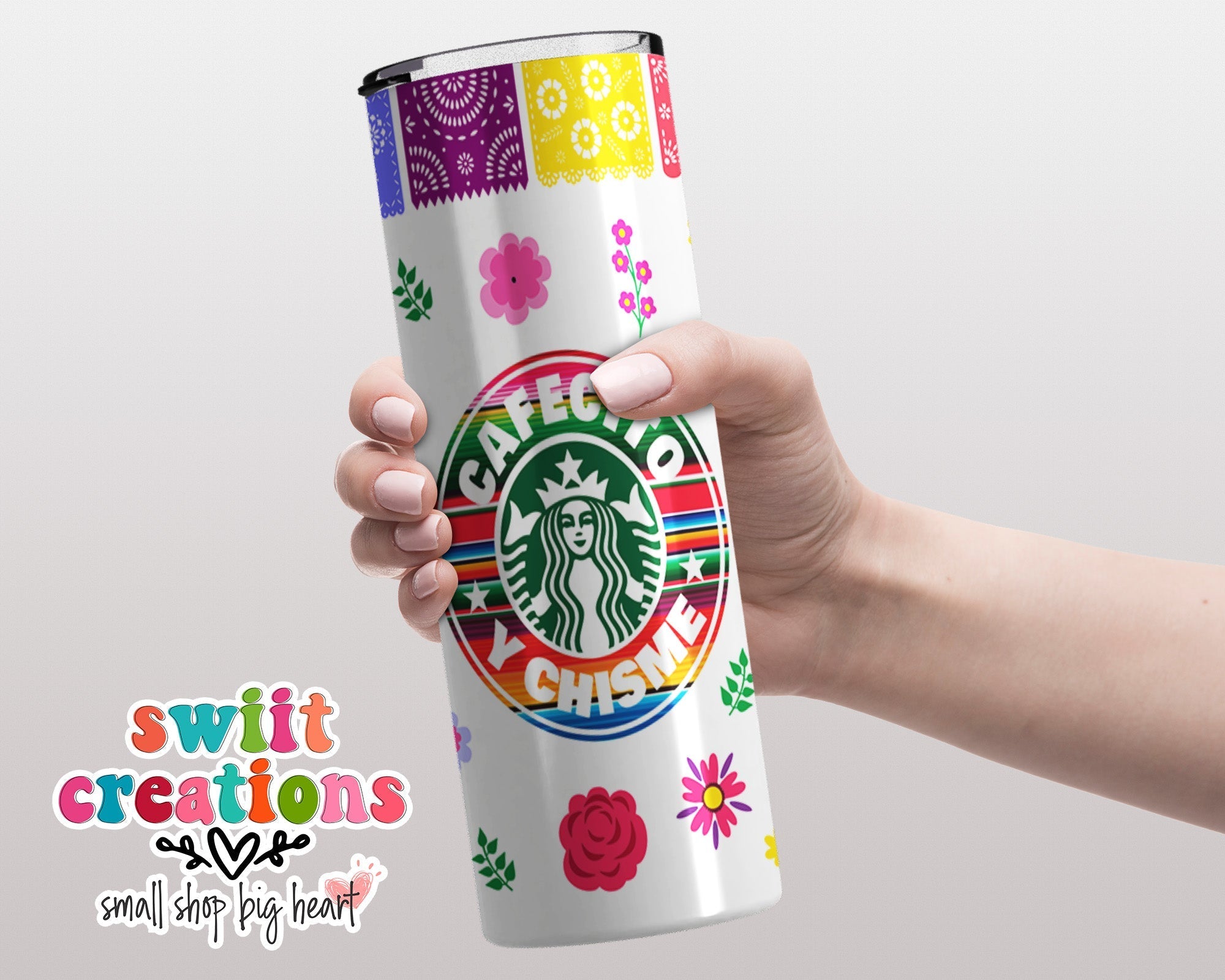Cafecito y Chisme Tumbler (T560) - Swiit Creations