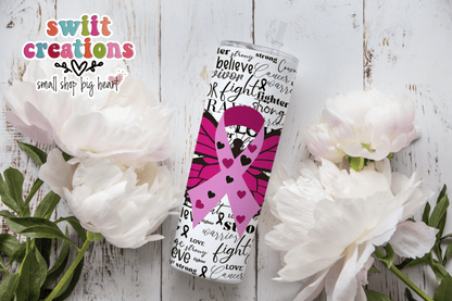 Cancer Awareness 20oz Insulated Tumbler (T511) - Swiit Creations