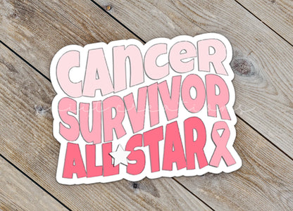 Cancer Survivor All Star Sticker SS684 - Swiit Creations