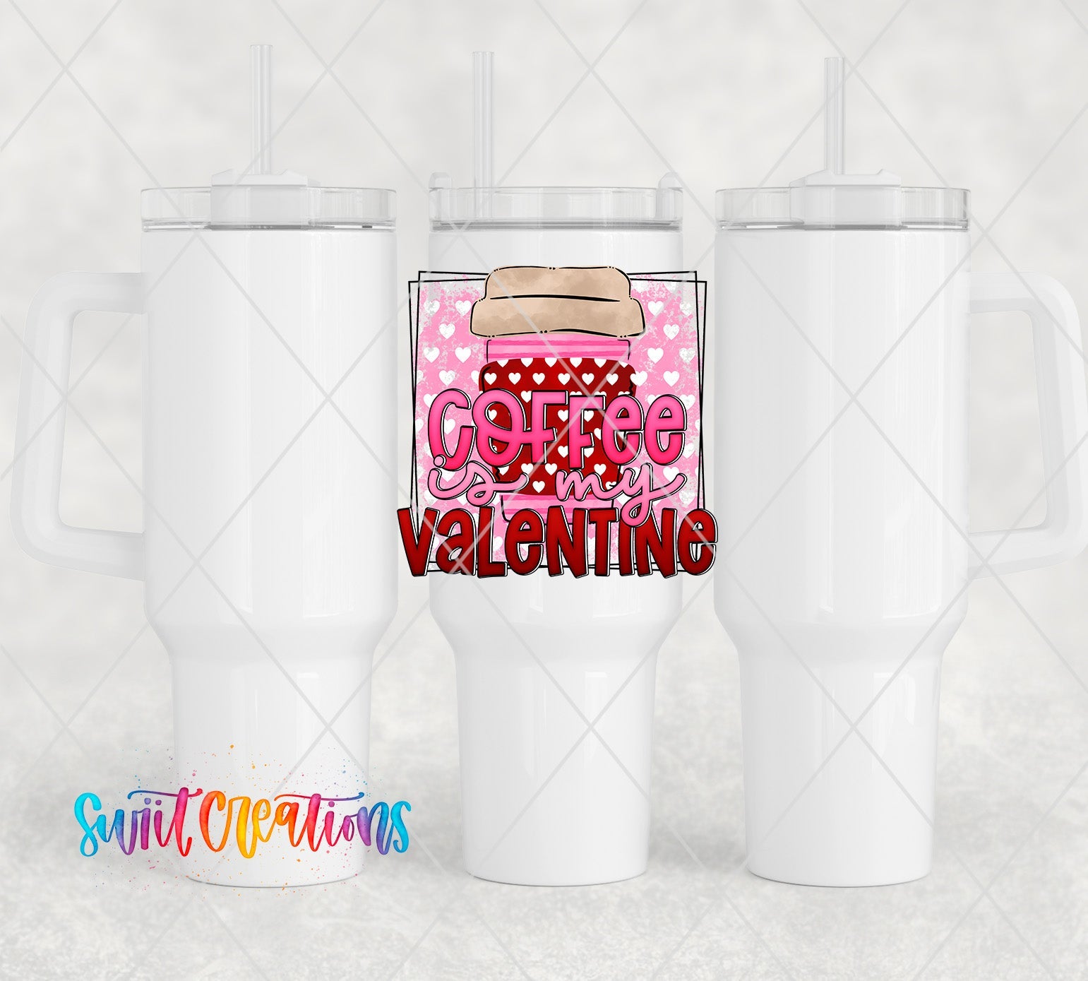 a couple of white coffee mugs sitting next to each other