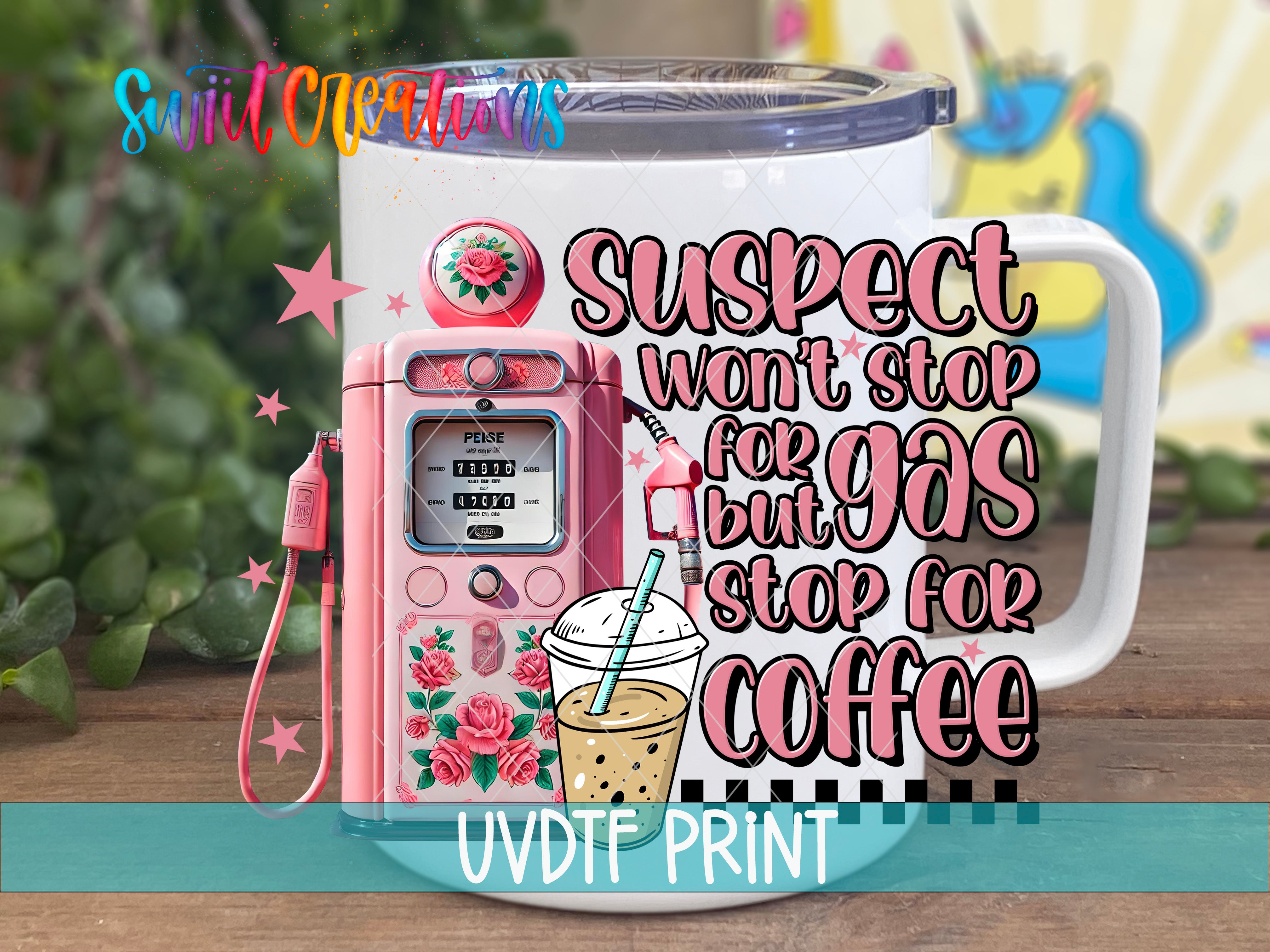 a coffee mug with a pink phone on it