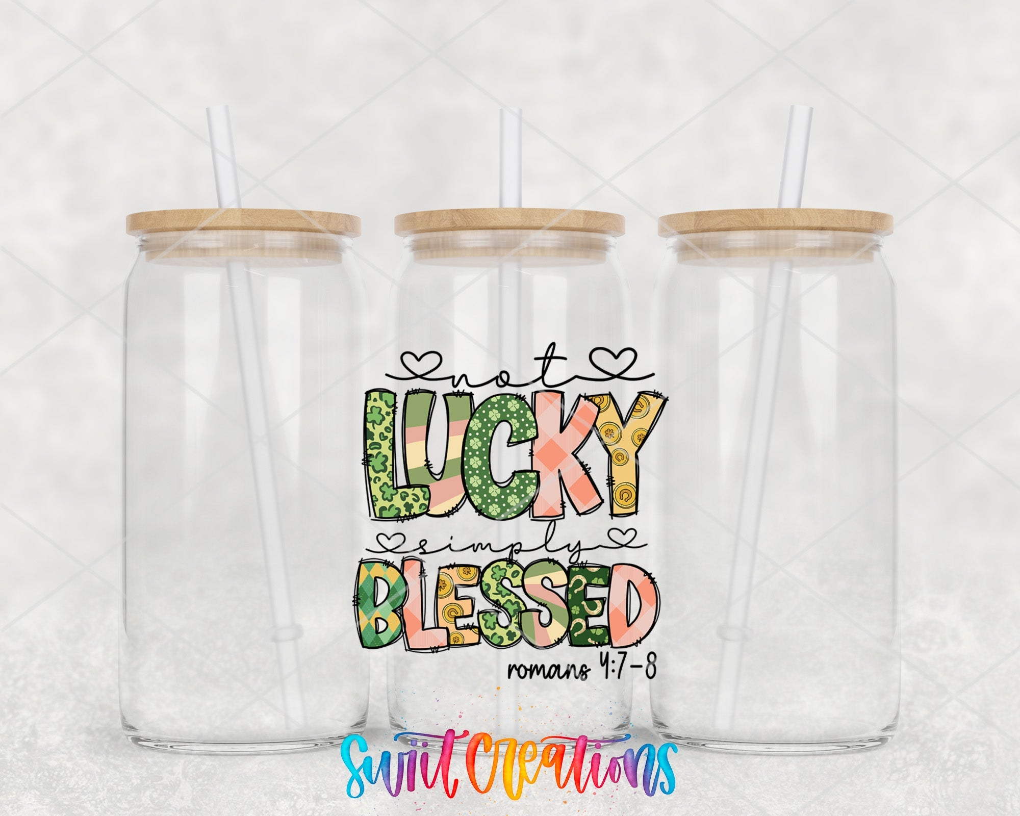 a couple of clear cups with straws in them