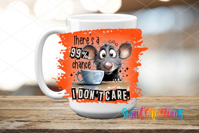a coffee mug with a mouse on it