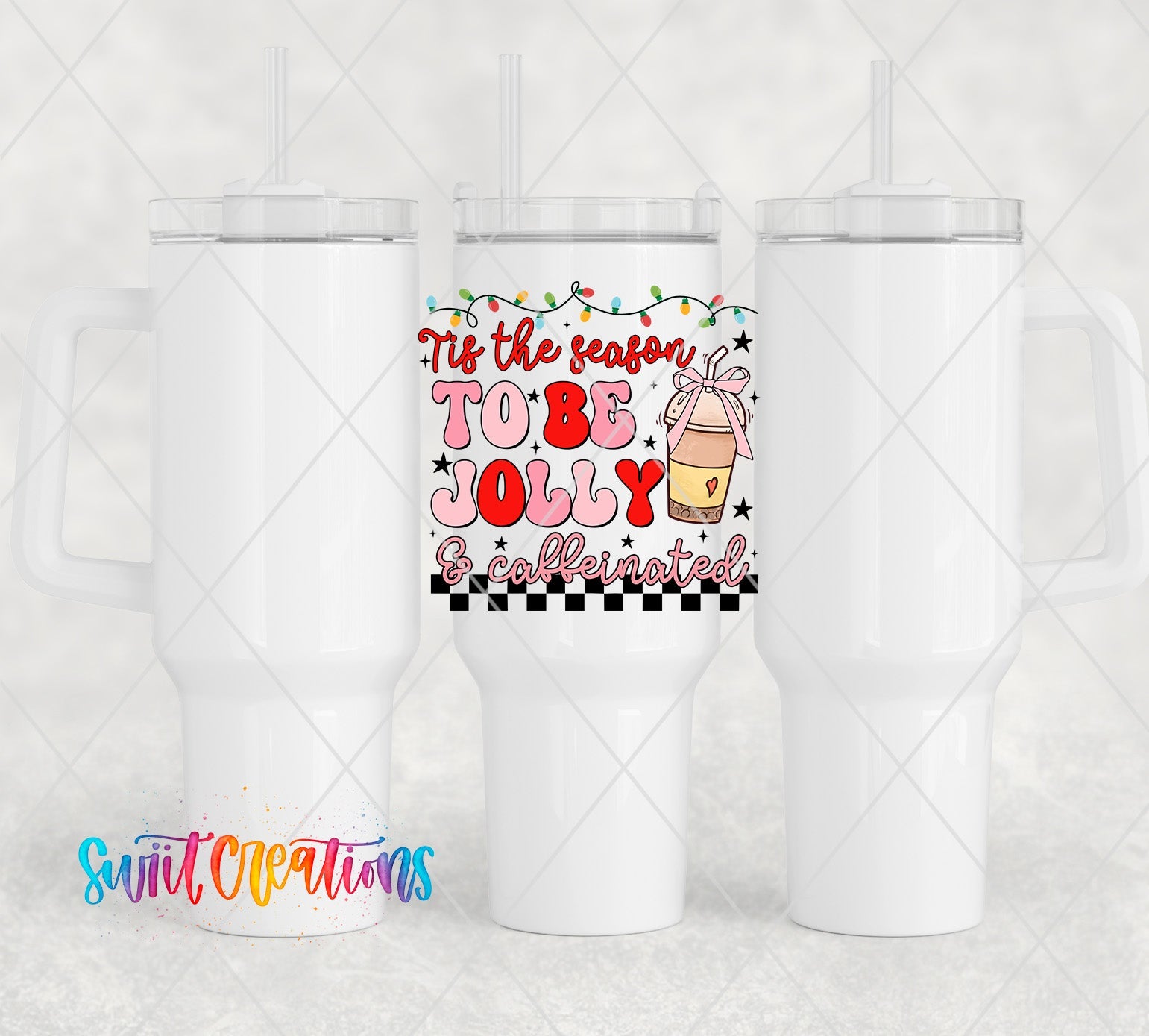 a couple of white coffee mugs sitting next to each other