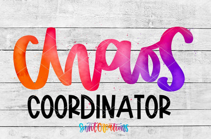 Chaos Coordinator UV DTF Transfer Tumbler Wrap | Colorful Mom Life | DTF226 - Swiit Creations