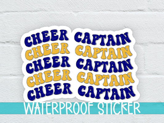 Cheer Captain Sticker SS801 - Swiit Creations