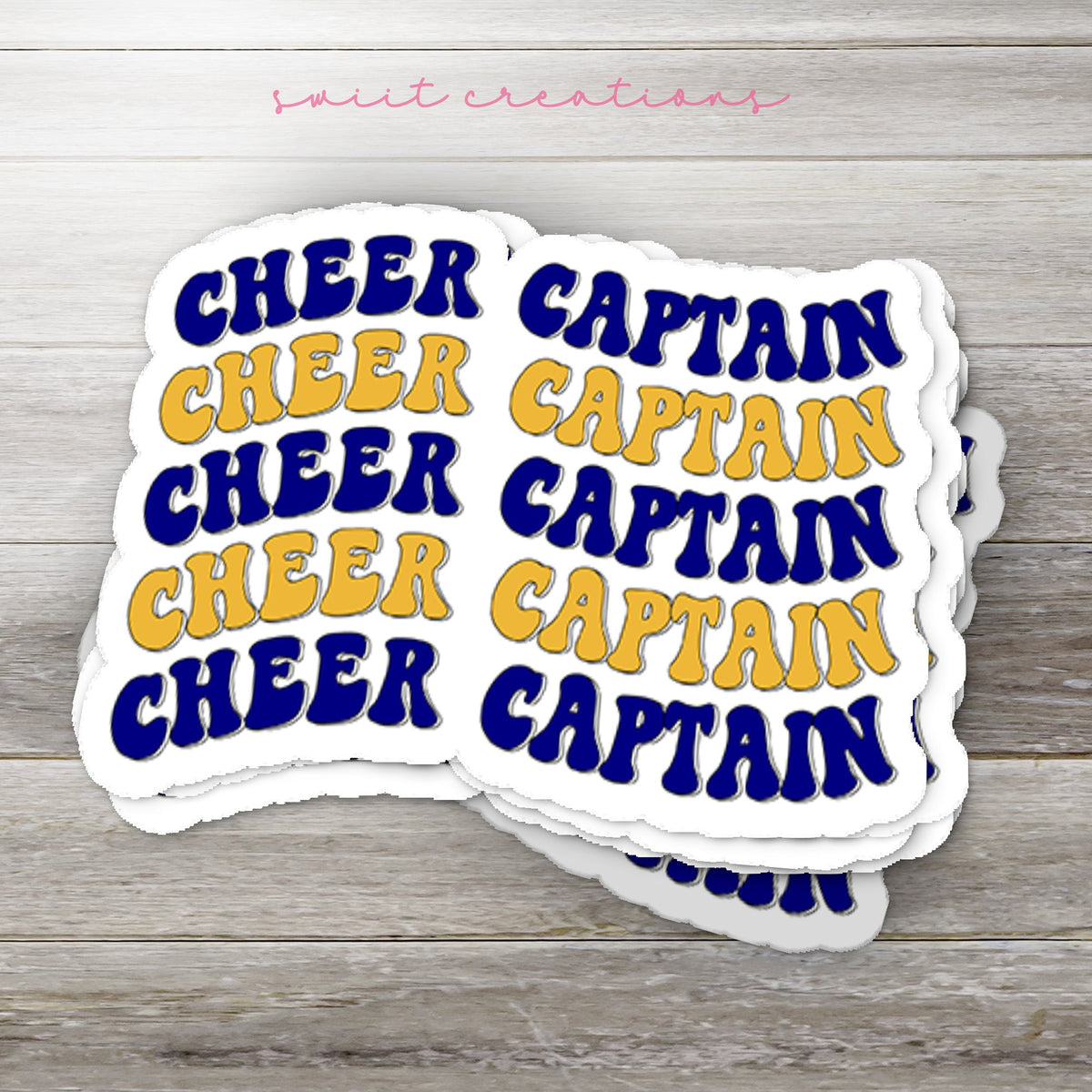 Cheer Captain Sticker SS801 - Swiit Creations