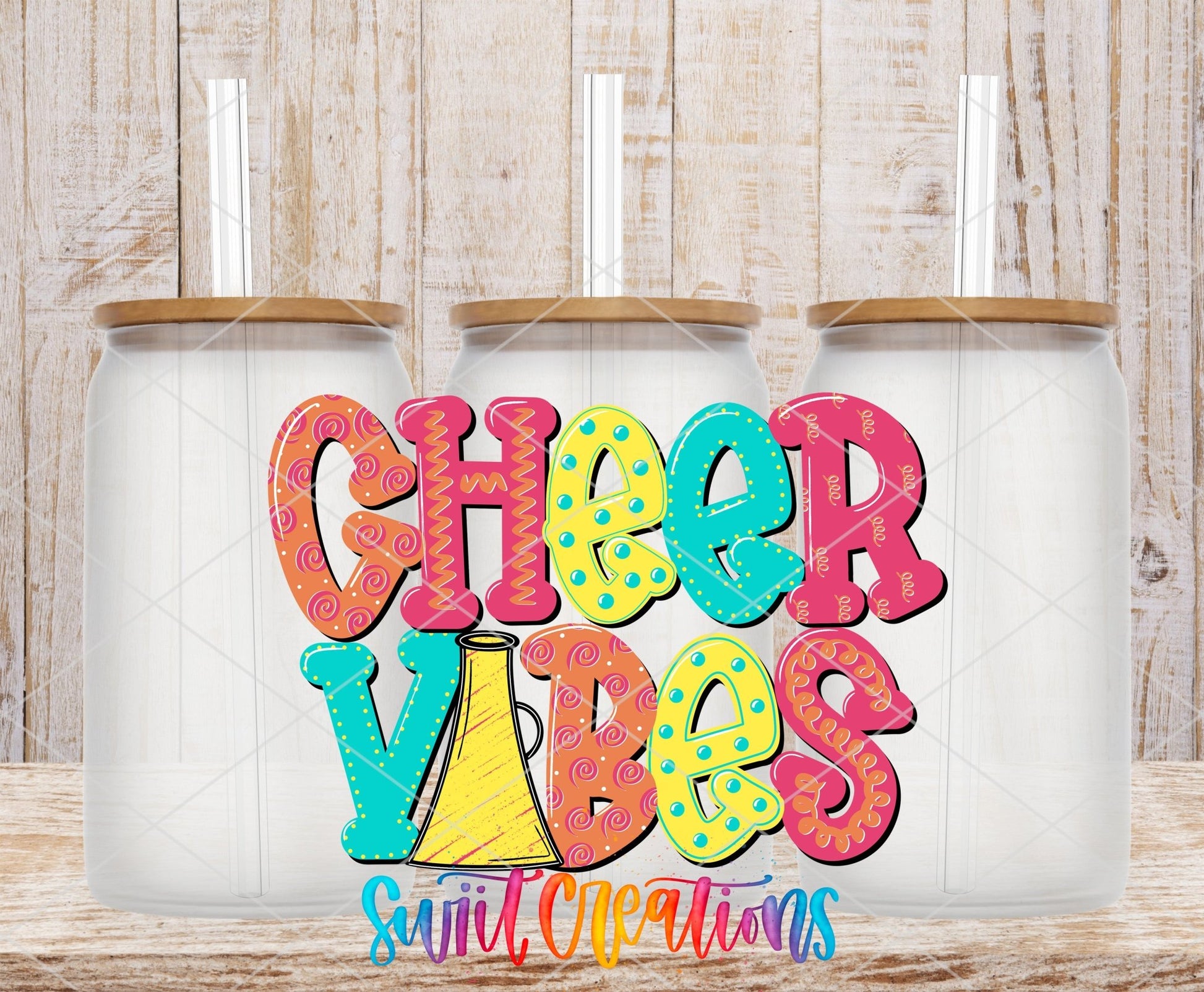 Cheer Vibes UV DTF Decal | UV1138 - Swiit Creations