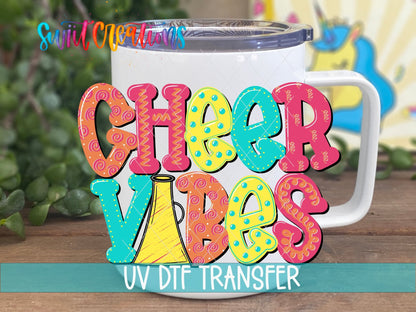 Cheer Vibes UV DTF Decal | UV1138 - Swiit Creations