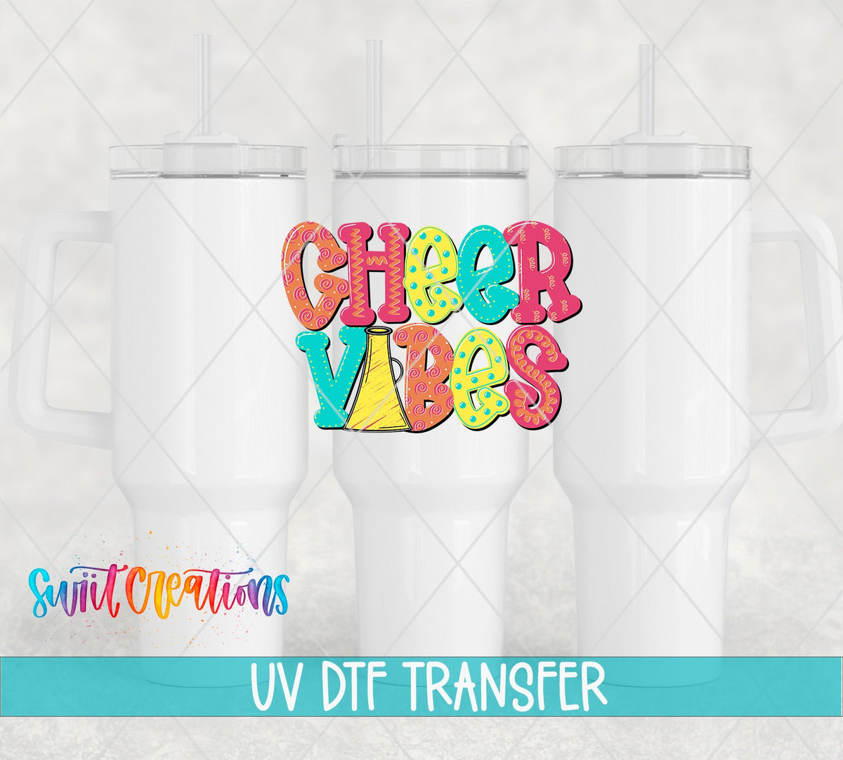Cheer Vibes UV DTF Decal | UV1138 - Swiit Creations