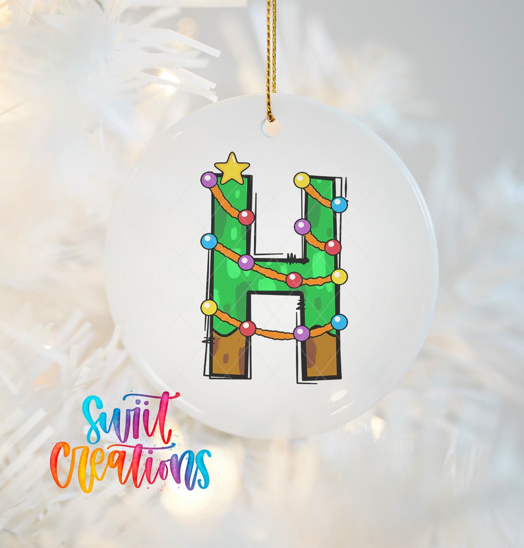 Christmas Tree Christmas Personalized Christmas Ornament CFO02 - Swiit Creations