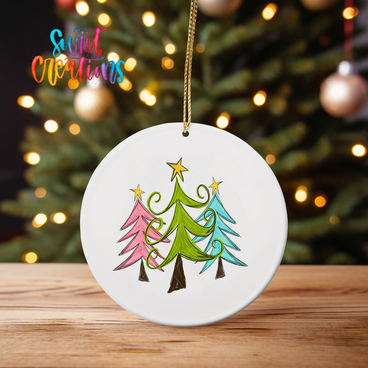 Christmas UV DTF Ornament Transfer | O-1158 - Swiit Creations