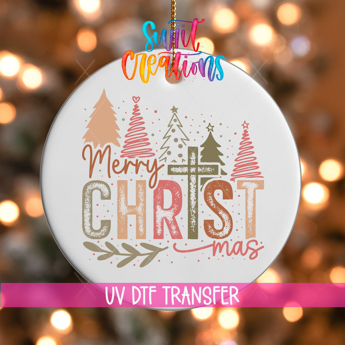 Christmas UV DTF Ornament Transfer | O-1173 - Swiit Creations