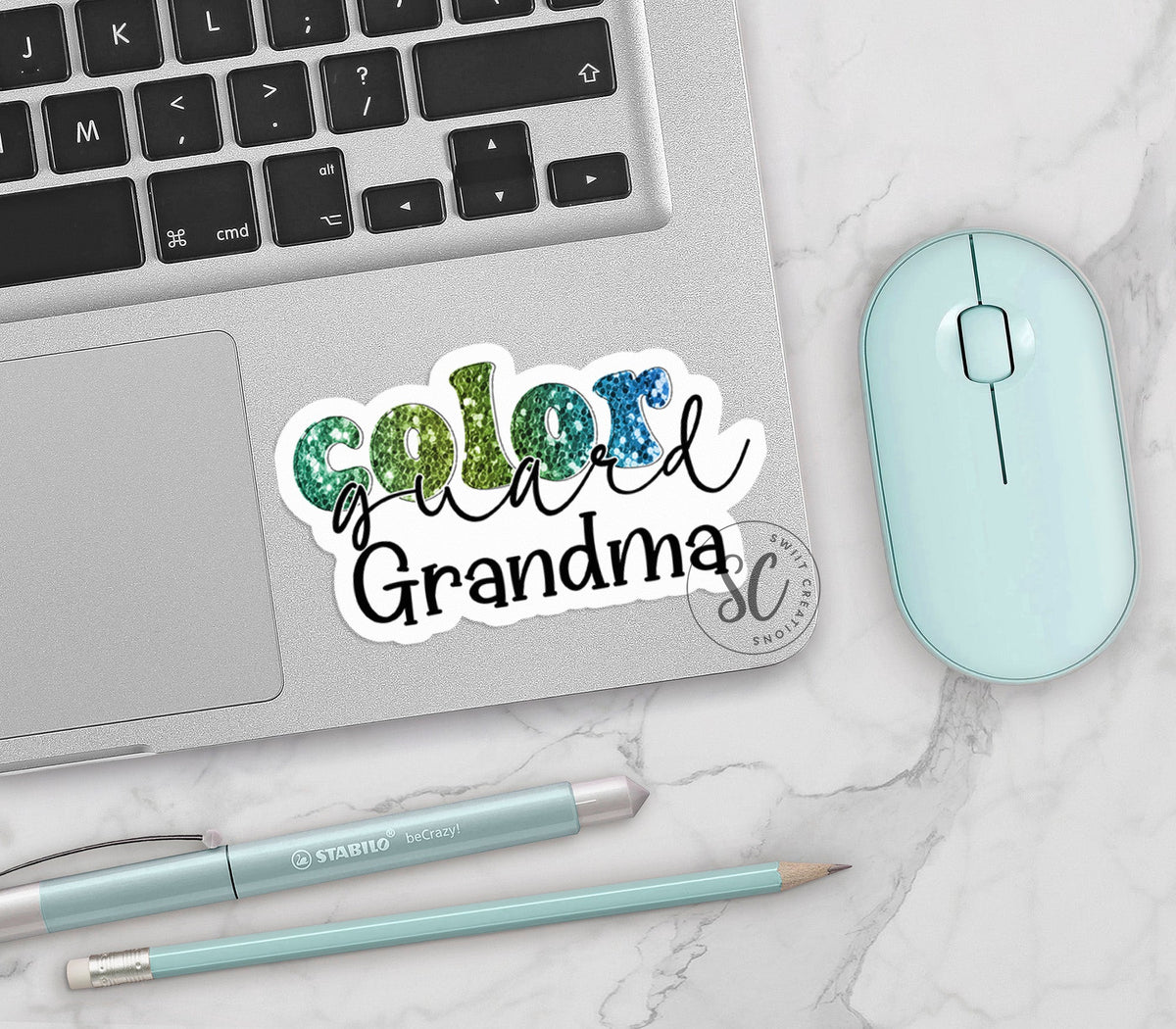 Color Guard Grandma Sticker SS340 - Swiit Creations