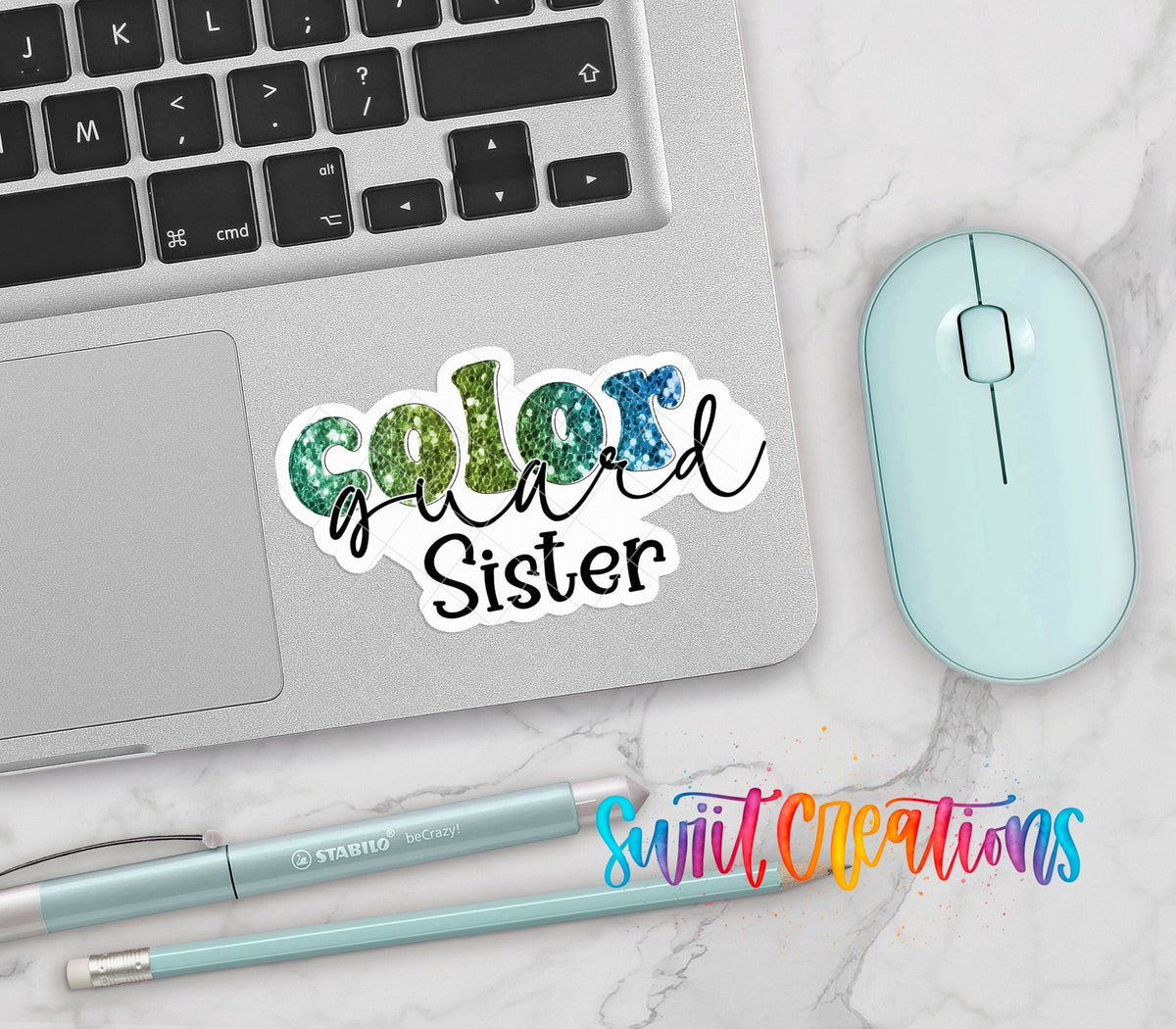 Color Guard Sister Waterproof Vinyl Sticker | SS600 - Swiit Creations