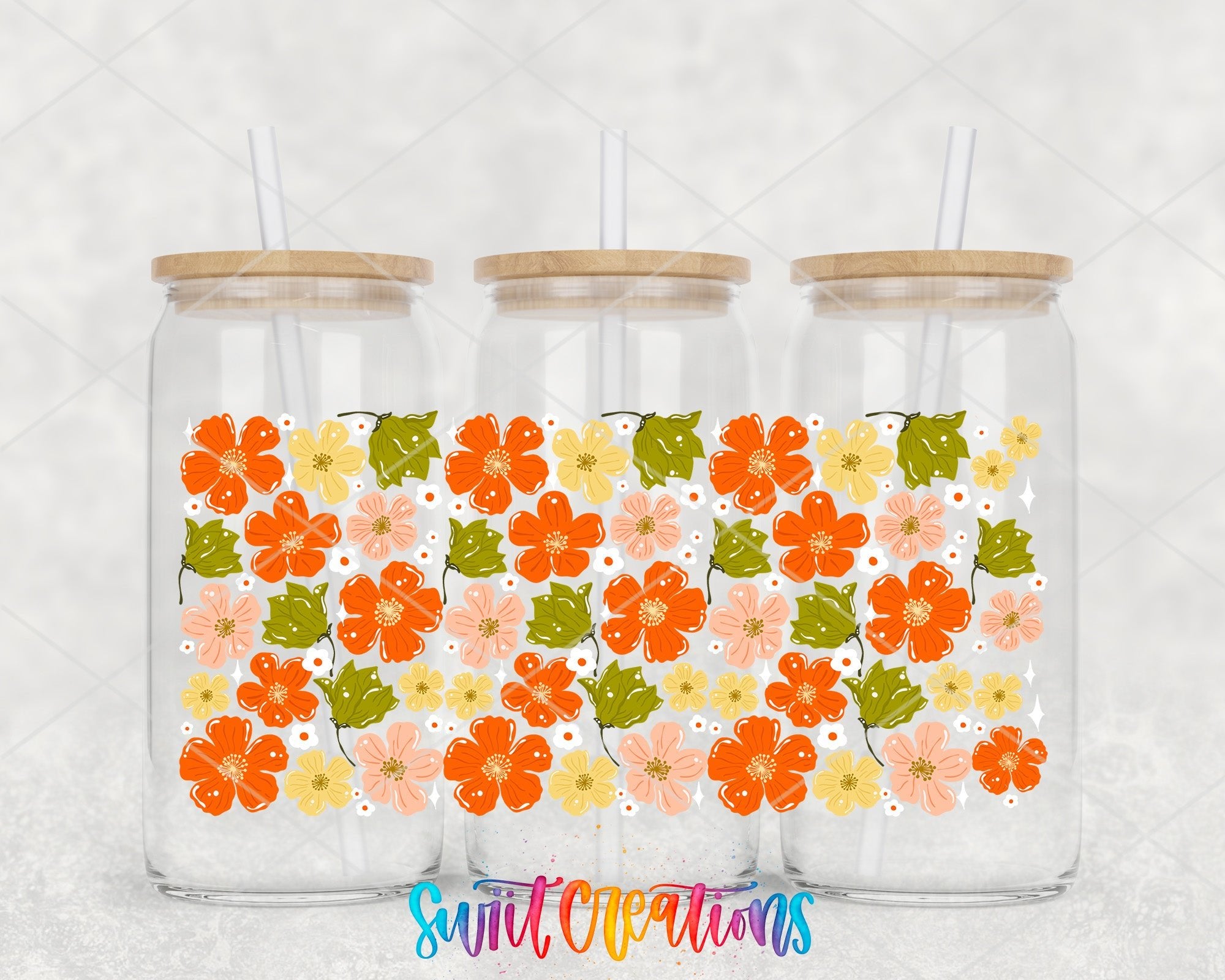 Cozy Fall Flower Autumn UV DTF Transfer Tumbler Wrap | DTF328 - Swiit Creations
