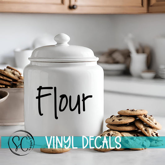 Custom Vinyl Labels for Home Organization | Kitchen, Pantry, Bathroom Decals | Personalized Jar & Bin Stickers | PL20 - Swiit Creations