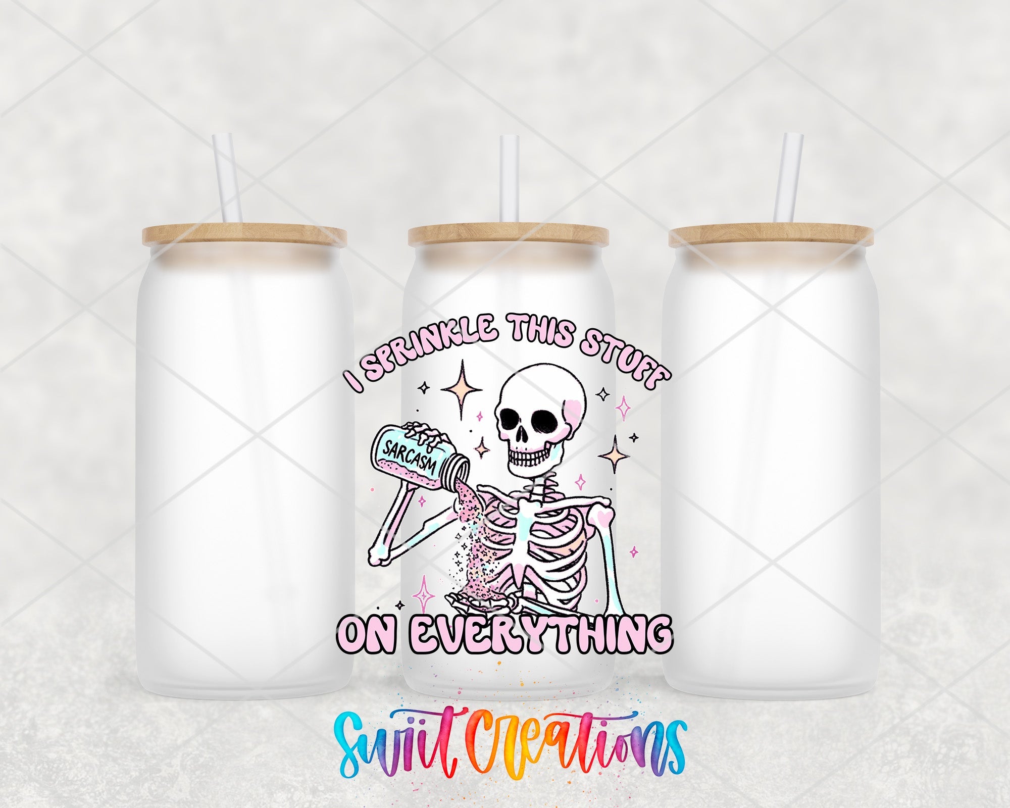 a couple of bottles with a skeleton on them
