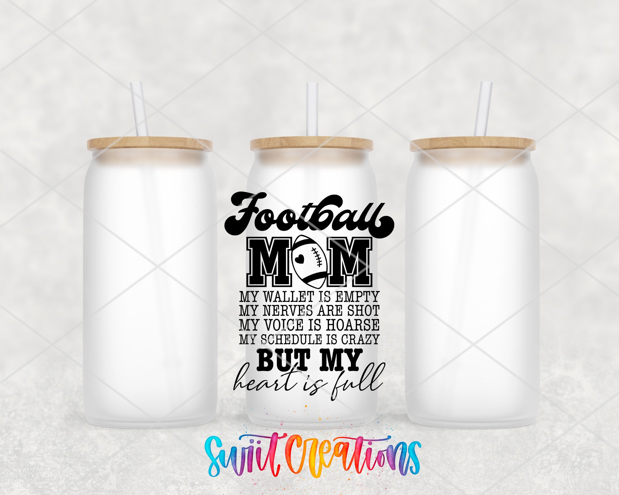 a couple of bottles with a straw in them