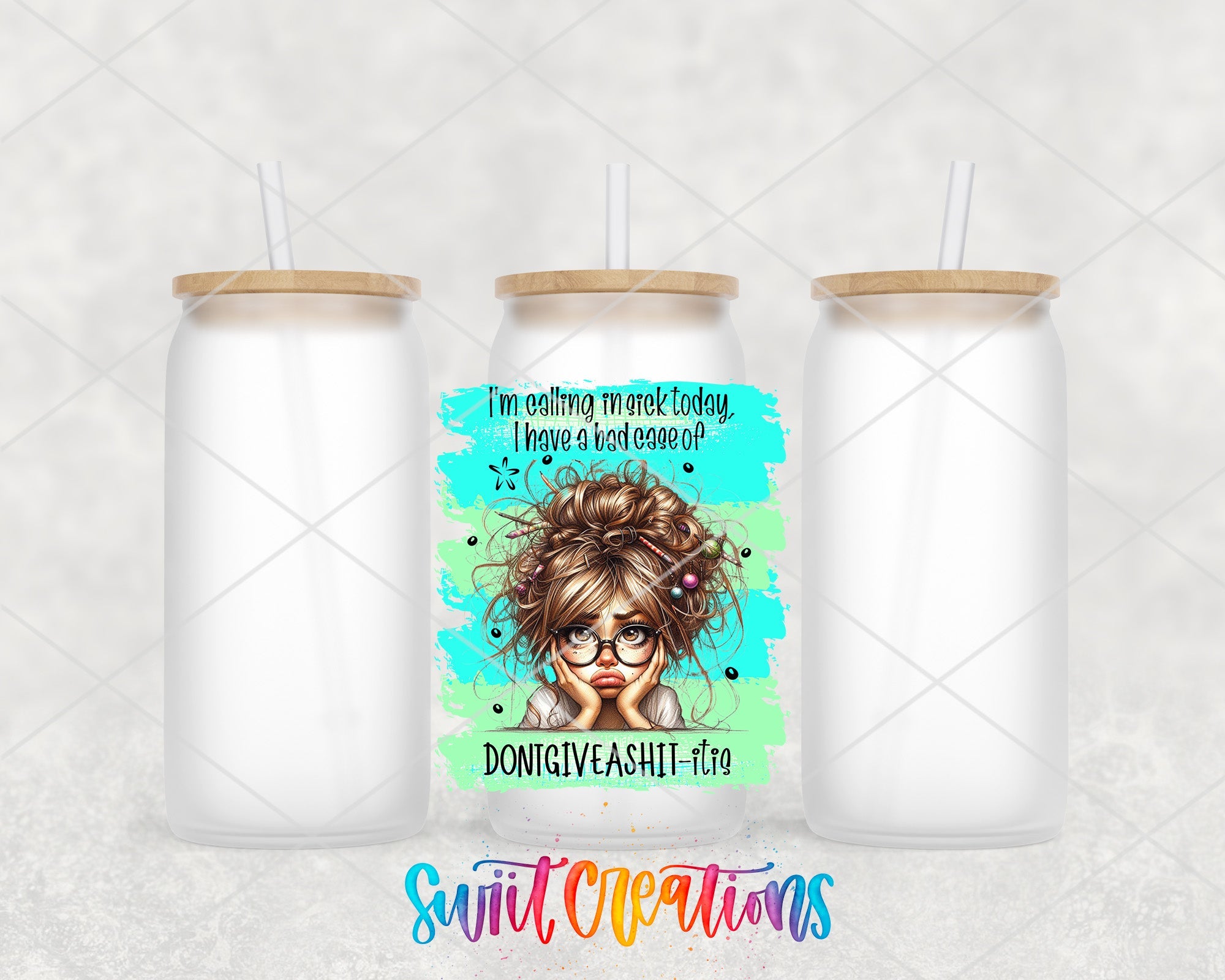 two bottles with a picture of a woman on them